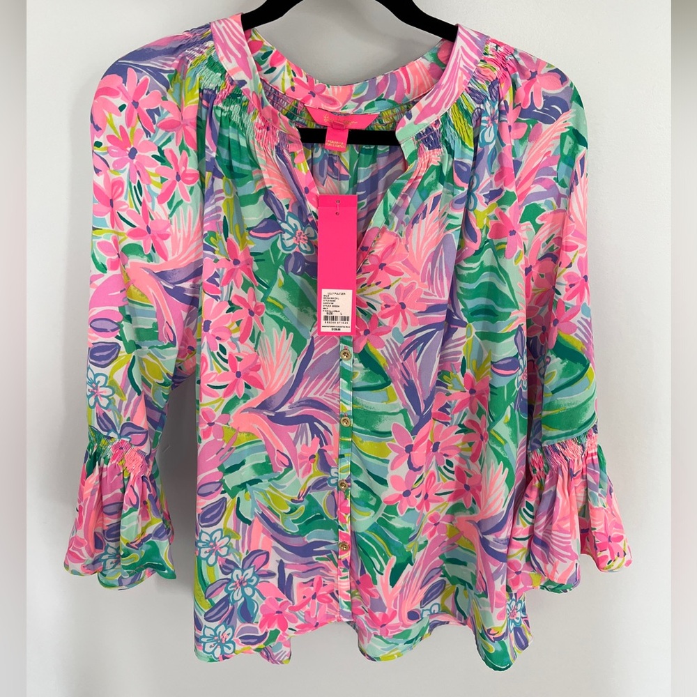 Lilly Pulitzer NWT L Dakota top in It Was All a Dream